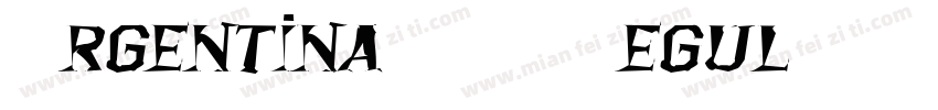 Argentina 1990 Regul字体转换